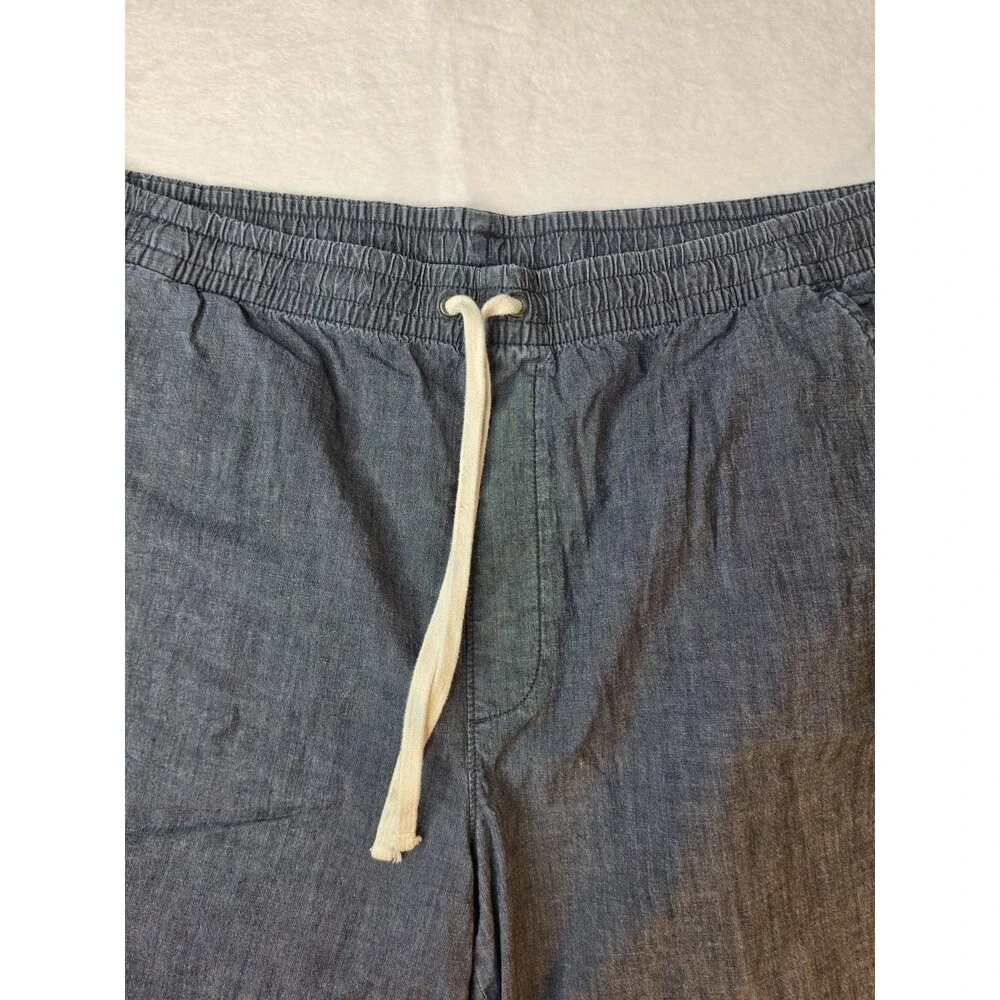The Foundry Supply Co. Mens Navy Elastic Waist Shorts With Drawstring Size 3XLT
